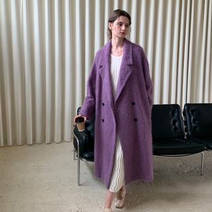 毛呢大衣女上衣外套 温柔风无帽修身 ZHUYIYI 新款
