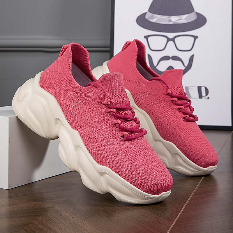 汤姆斯时尚松糕一脚蹬飞织休闲鞋