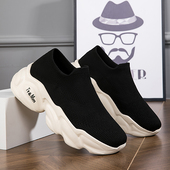 厚度休闲鞋 Tt&Mm 飞织袜子运动跑步鞋 新款 汤姆斯女鞋 一脚蹬潮网鞋