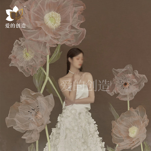 赵丽颖同款丝网花婚礼拍摄手工