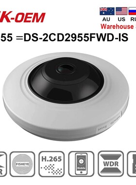 海康英文版DS-2CD2955FWD-IS 500万像素全景网络高清摄像头