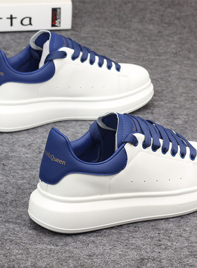 小白鞋男情侣款厚底运动鞋韩版百搭增高白色潮鞋学生低帮休闲板鞋
