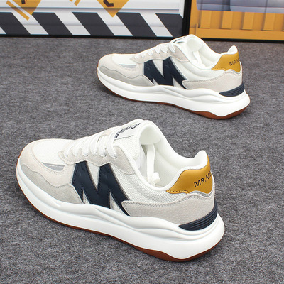 透气网面情侣厚底老爹鞋运动鞋男