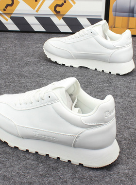 情侣阿甘鞋男女2025春季新款增高厚底防滑小白鞋学生休闲运动鞋潮