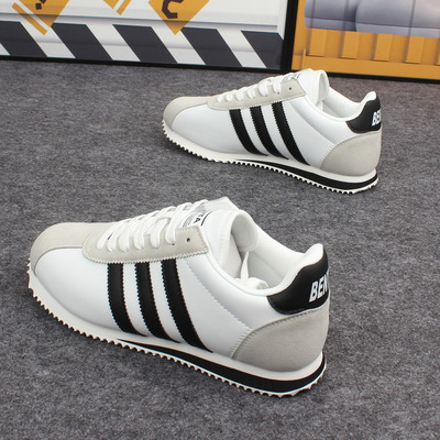 阿甘鞋男女皮面防水休闲鞋板鞋潮