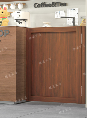 实木门进户半腰门复古酒吧牛仔门栅栏门家用卧室原木门卫生间隔断