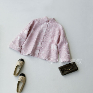 复古开叉优雅独美淑女国风外套 新中式 原498现258 重磅烧花三色