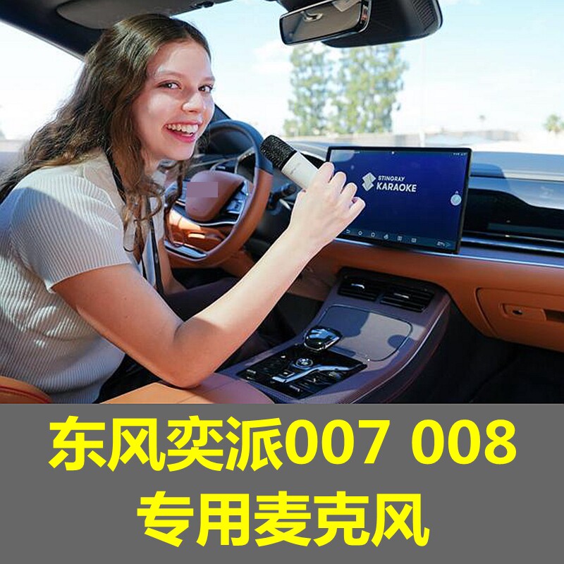 车载KTV唱歌东风奕派007 008福特蒙迪欧车K歌无线麦克风USB话筒