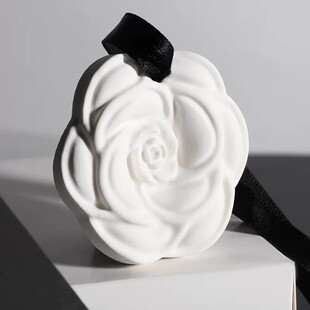 山茶花香薰挂件衣柜鞋 柜石膏熏香持久留香车载挂香薰石膏原胚石