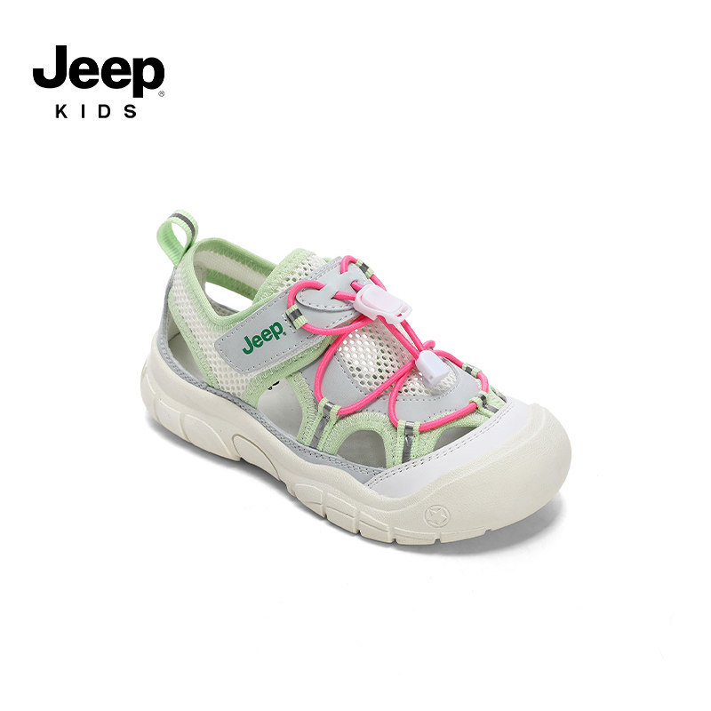 jeep儿童凉鞋2026新款创意模特走秀鞋子男女童运动凉鞋夏季迷彩色
