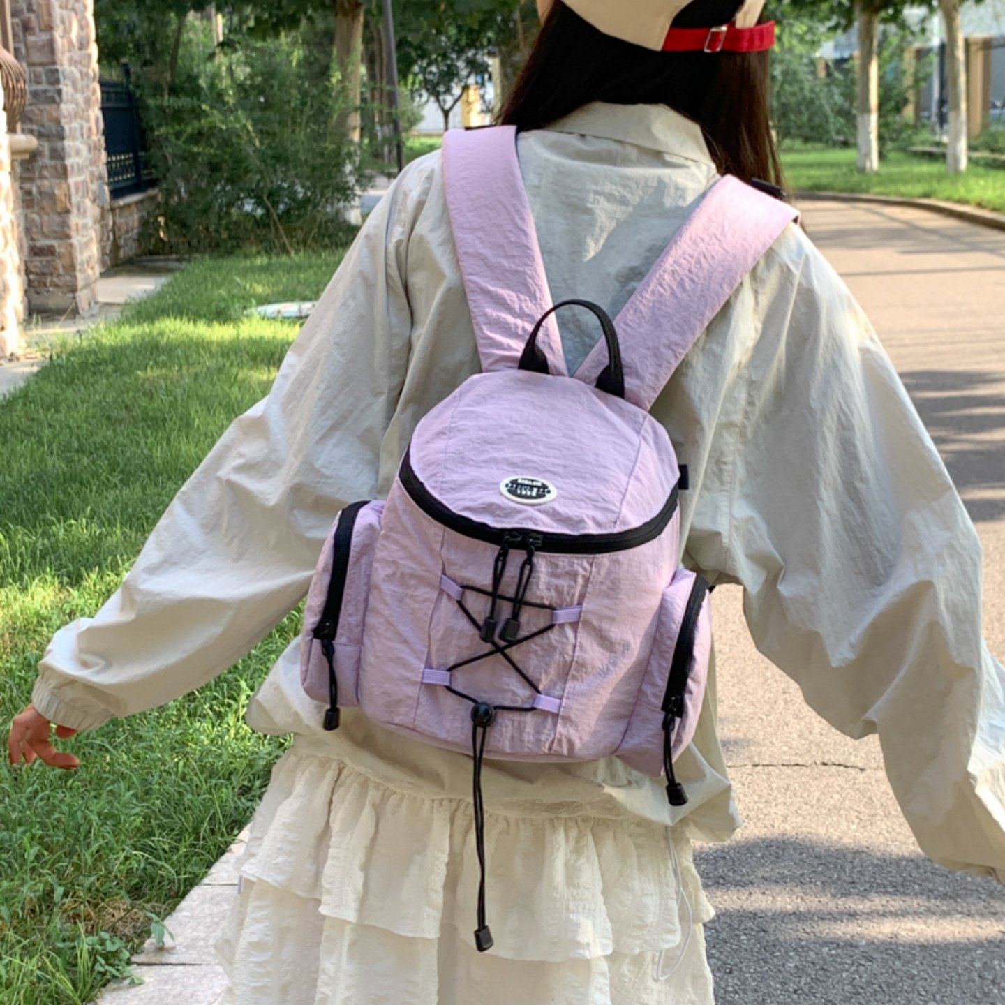 骑行包小型运动双肩包日系小背包新款户外休闲旅游登山包轻便痛包