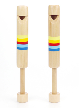 推拉笛吹奏乐器音乐早教乐器幼儿园儿童木制抽拉短笛木笛口哨变音