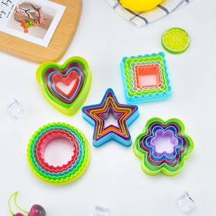 烘焙模具卡通饼干模星梅花形心圆方形蛋糕模水果蔬菜馒头造型切模