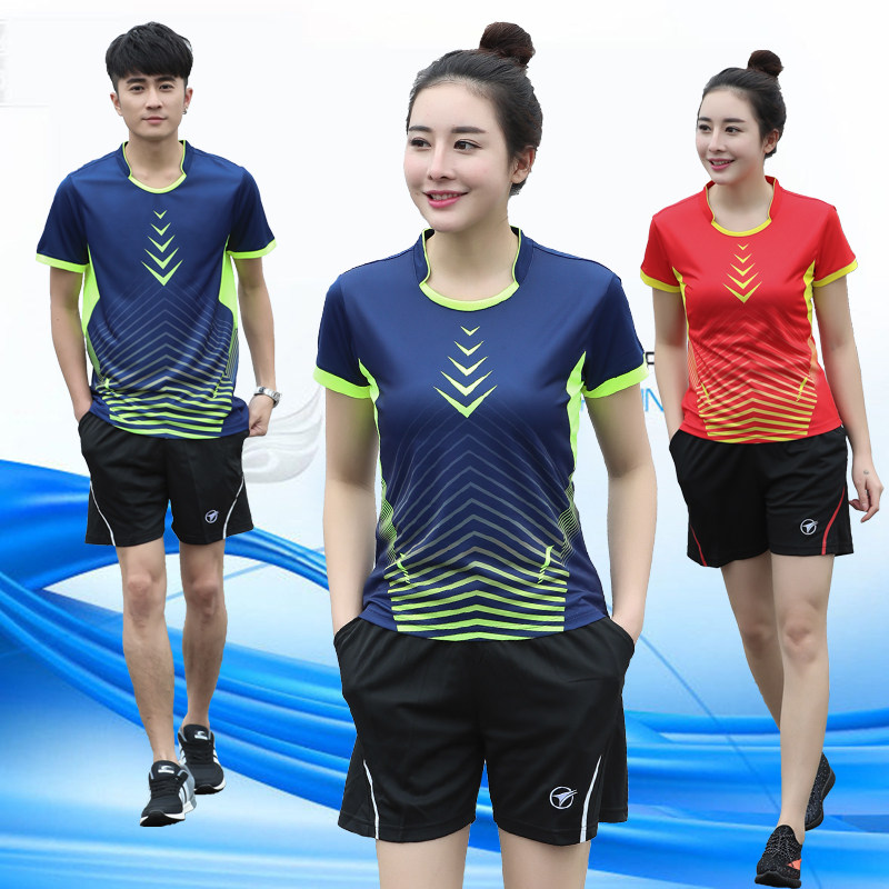 新款乒乓球服套装男女印字