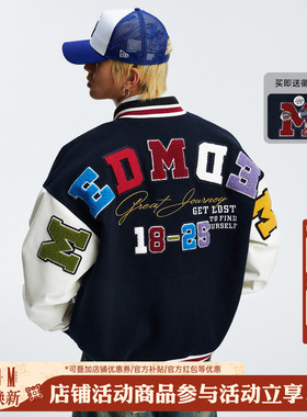 MEDM 七周年专属户外风休闲棒球服美式潮流男女宽松立领夹克外套