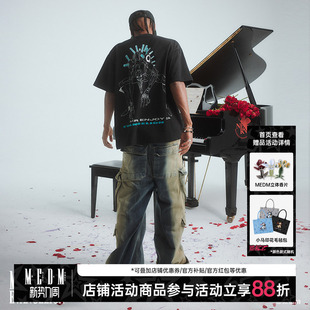 T恤男夏季 MEDMxEVA联名 兽化2号机短袖 反光款 街头体恤 售完即止