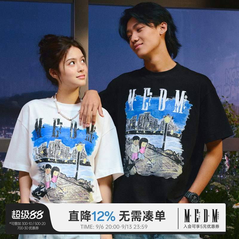 MEDMXNewmasus联名夜晚漫步短袖图片