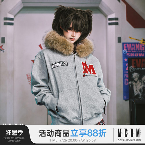 MEDMxEVA联名莉莉丝毛领卫衣