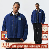 MEDM 迷彩魔术贴logo卡哈特休闲棉衣新款 百搭保暖翻领棉服外套冬