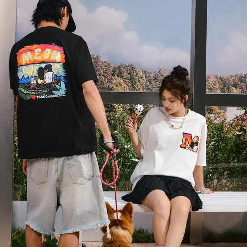 MEDMXNewmasus联名海边落日短袖