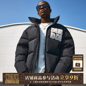 百搭宽松高街休闲保暖外套 新款 MEDM国潮牙刷绣立领羽绒服男士 冬季