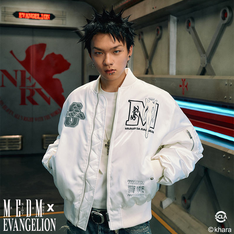 MEDMxEVA联名Mark.06MA1夹克羽绒服美式嘻哈棒球领外套男冬季上衣
