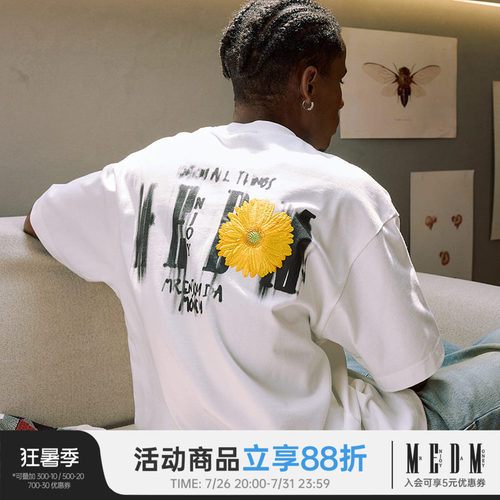 MEDM24SS刺绣花朵短袖