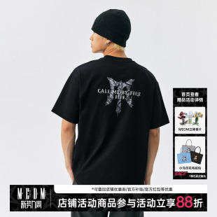 迷彩荆棘印花休闲短袖 MEDM T恤纯棉宽松圆领体恤 披荆斩棘5