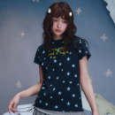 MEDM×Iria的信箱联名 标语满印星星休闲圆领短袖可爱刺绣T恤女夏
