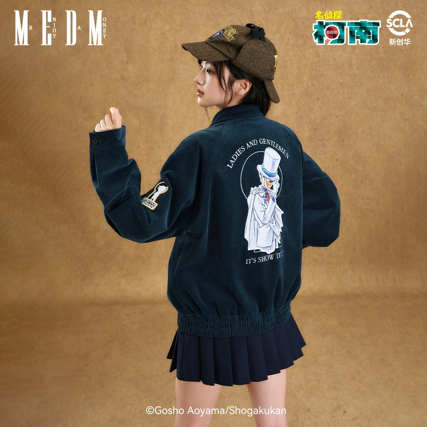 MEDM柯南灯芯绒春秋夹克外套