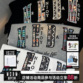 tee圆领夏季 半袖 潮牌T恤上衣 男女同款 MEDM25SS珍珠民族风设计短袖