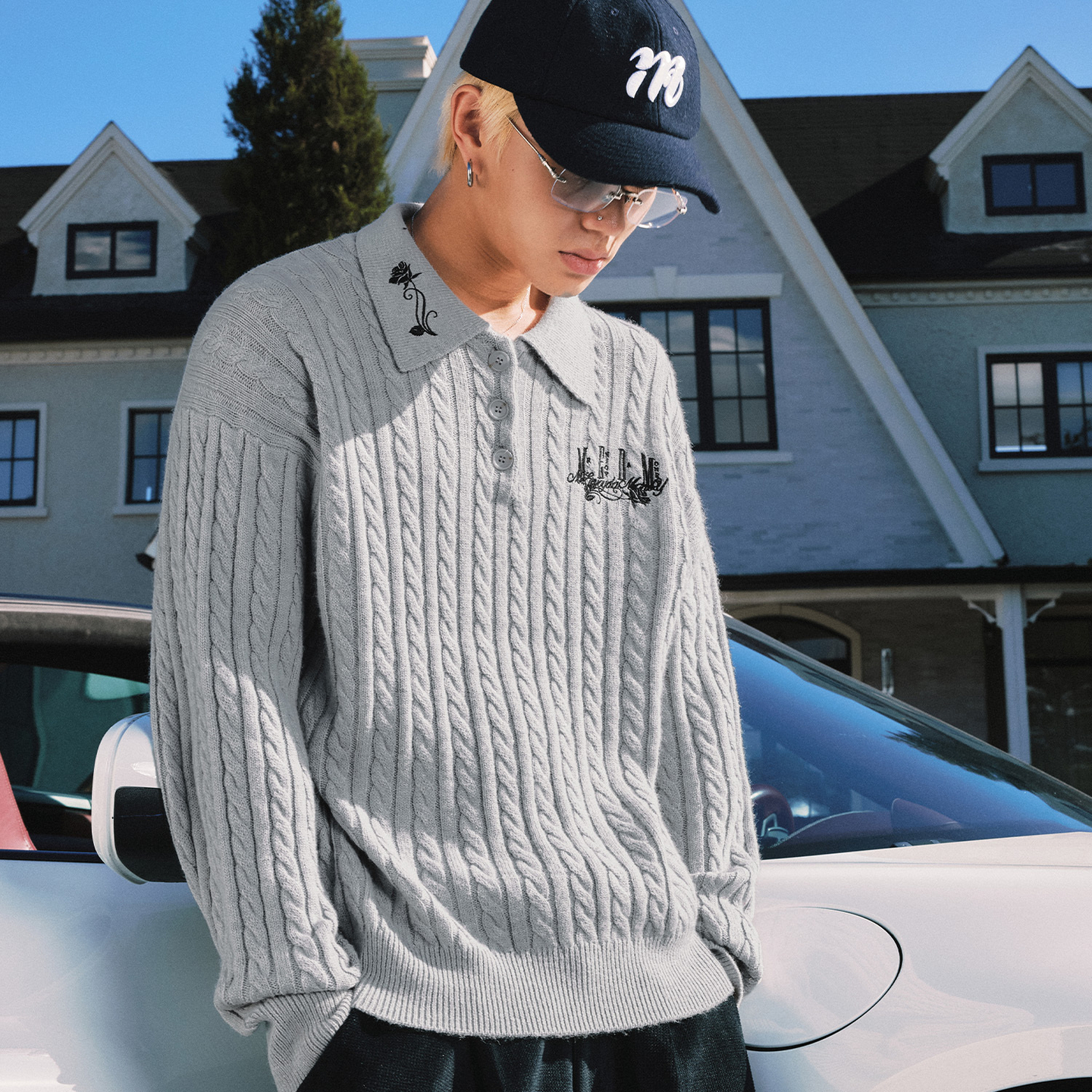 MEDM美式慵懒风针织衫