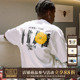MEDM夏季 斑驳Logo立体花卉刺绣T恤男潮牌休闲设计感体恤上衣 短袖