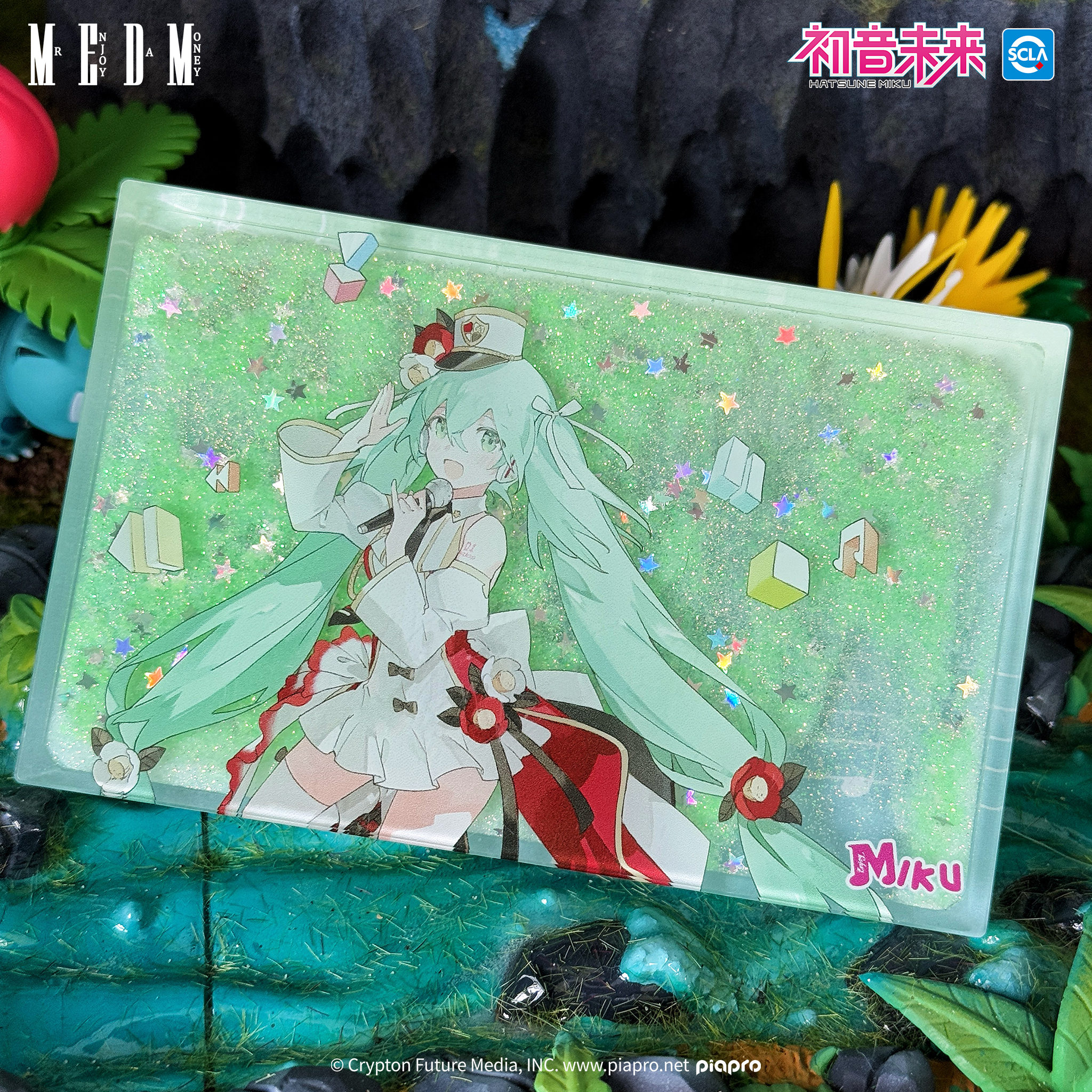 MEDMx初音未来联名系列周边亚克力砖桌面摆件房间装饰品