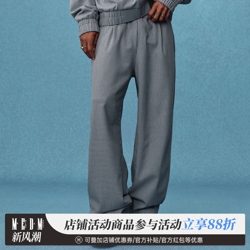 MEDM25SS千鸟格运动裤