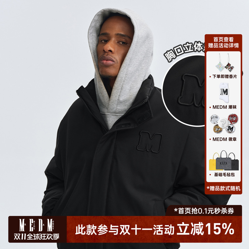 MEDM24FW立领立体绣棉服