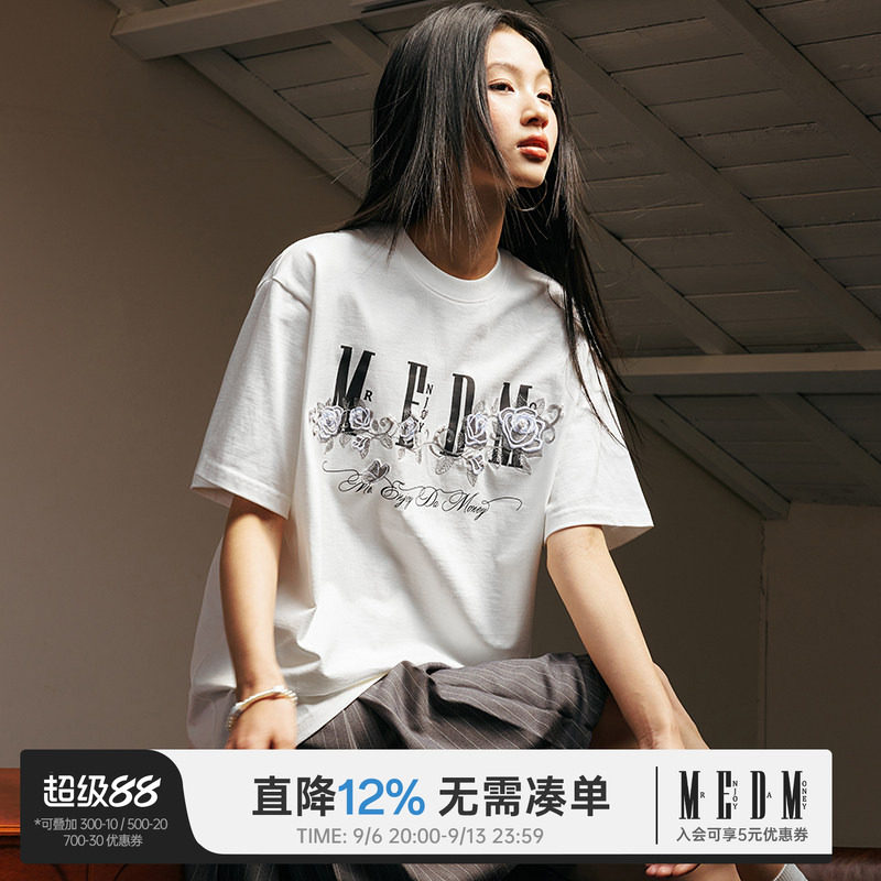 MEDM26SS宽松型LOGO常规夏季短袖图片