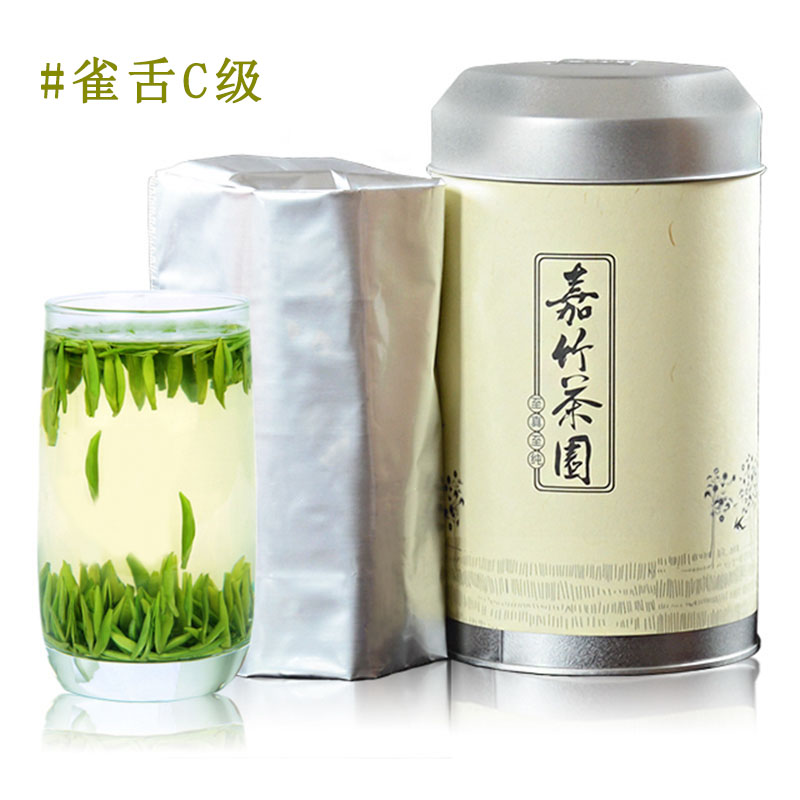 2024新茶嘉竹明前雀舌绿茶C级250克罐装蒲江雀舌春茶头采独芽包邮