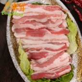 火锅食材烧烤 东升 猪肉新鲜 五花肉片 黑猪肉250g 小尾花黑猪韩式