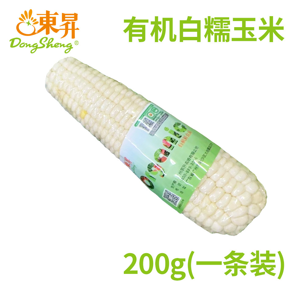 东升农场 有机白糯玉米  广州供港新鲜蔬菜 200g（一条装） - 实物图