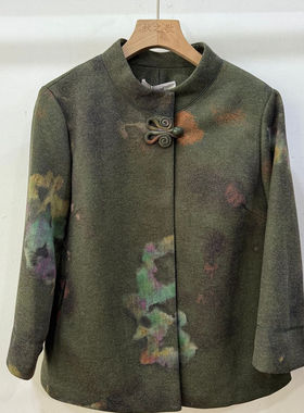 Q65027 奶奶春装外套2026新款老年人女春秋季洋气上衣服妈妈唐装