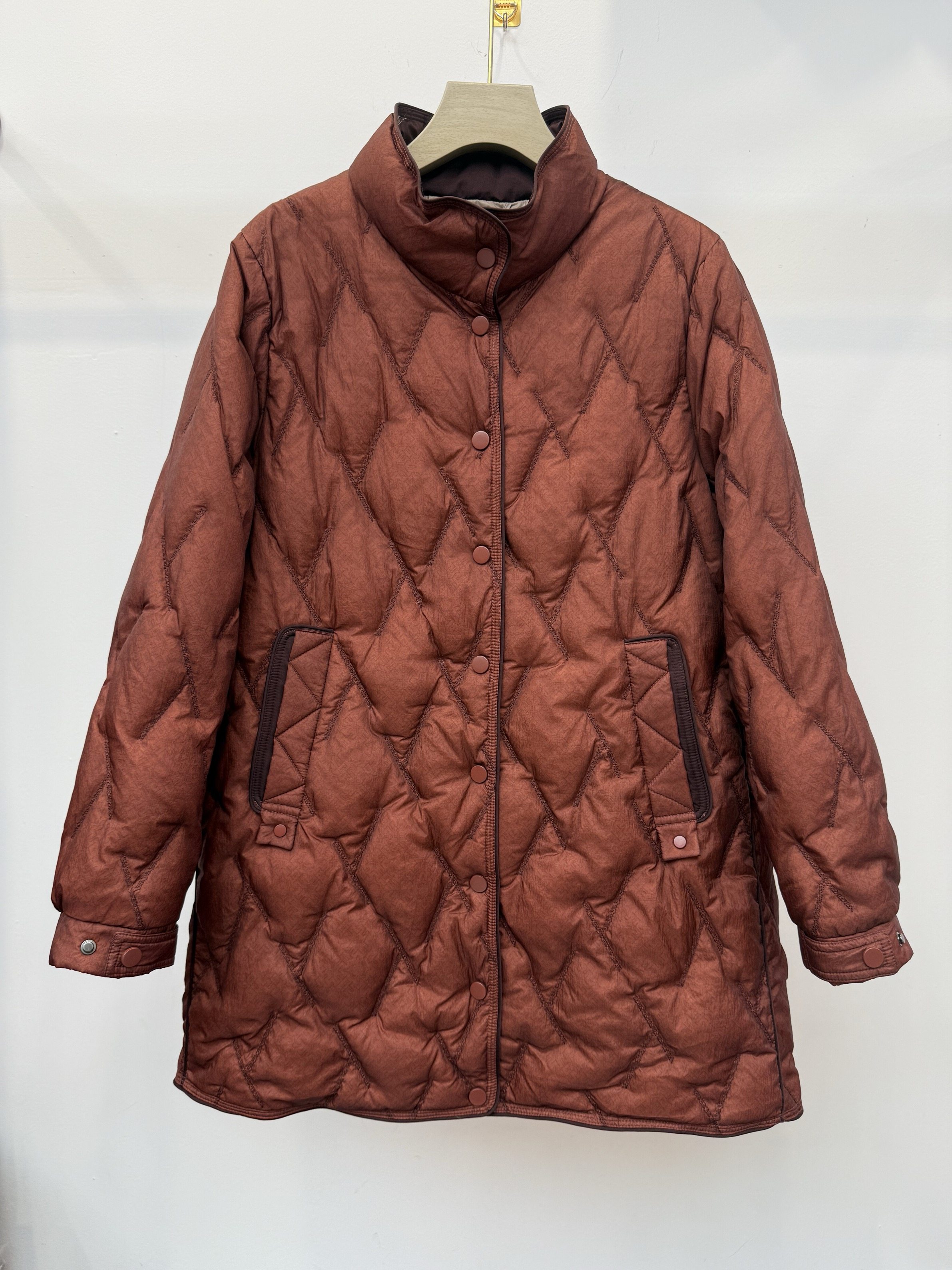 23立领轻薄羽绒服女中长款冬装新款韩版白鸭绒加厚外套中老年丝瑞