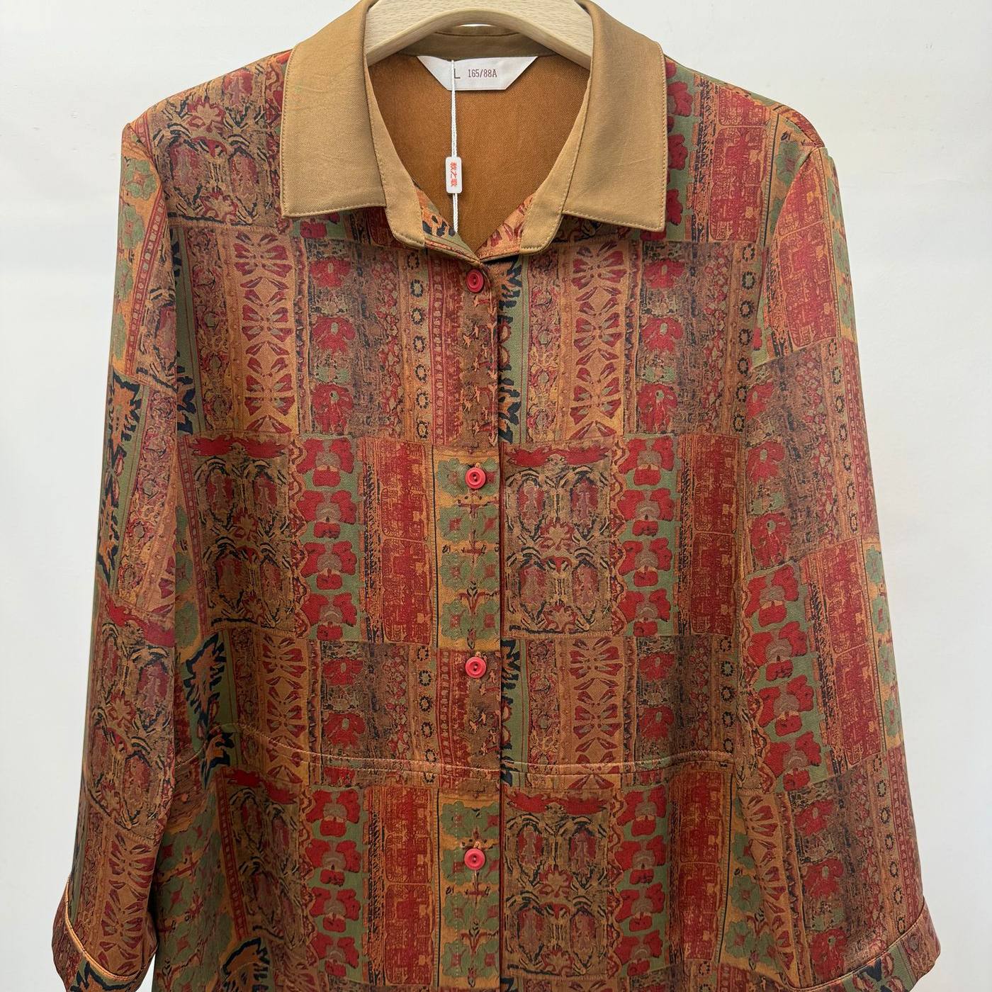 Q26061妈妈秋季新款衬衫老太太T恤小开衫奶奶上衣服中老年人女装