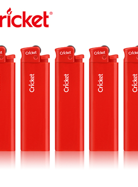 原装进口cricket草蜢正品红色喜庆过年家用一次性防爆砂轮打火机