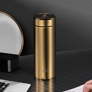 万象保温杯男士 高档办公商务茶杯316不锈钢车载大容量水杯子H100L