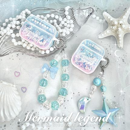 JoeJoe原创人鱼传说适用4代苹果AirpodsPro3代无线耳机保护套Pro2代磁吸耳机套三代硬壳仙女小清新四代一二代