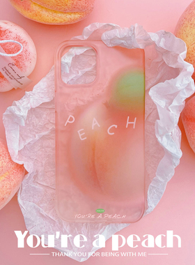 JOEJOE原创蜜桃适用苹果17Pro手机壳iPhone17 pro max个性16Pro小众磨砂面简约粉色创意iPhone15/14/13