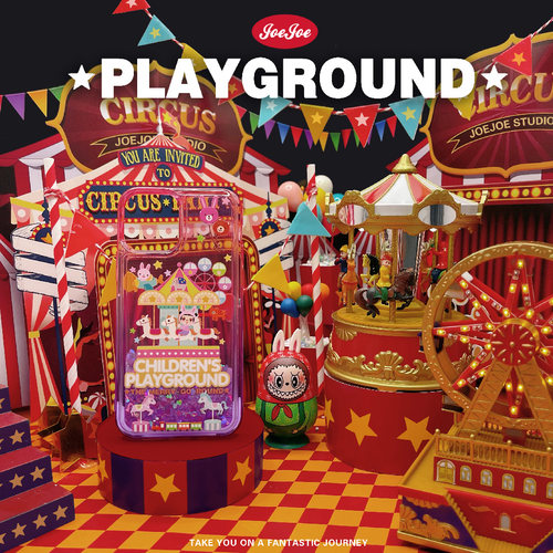 原创旋转木马苹果流沙壳iphone16