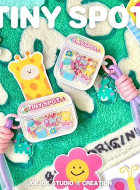 JoeJoe原创可爱彩虹波波适用4代苹果AirpodsPro3代无线耳机保护套Pro2代磁吸耳机套三代硬壳仙女新四代一二代