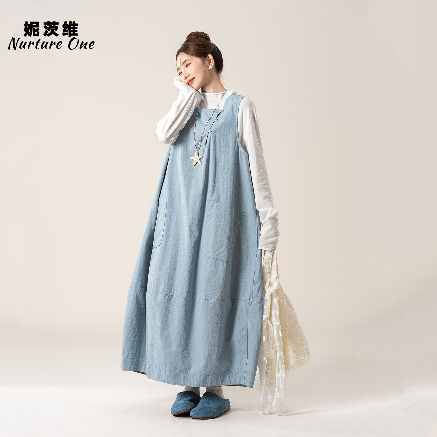 妮茨维【1.30 20:00春季新品】前4小时6折 限50件！素蓝极简,女装/女士精品,连衣裙,淘宝优惠券,粉丝福利购,淘宝优惠卷